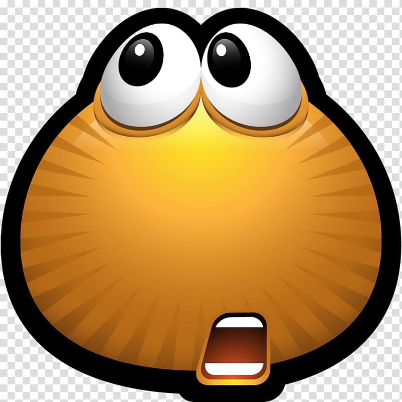 Emoticon Smiley Monster Icon, Shocked Happy Face transparent background PNG clipart