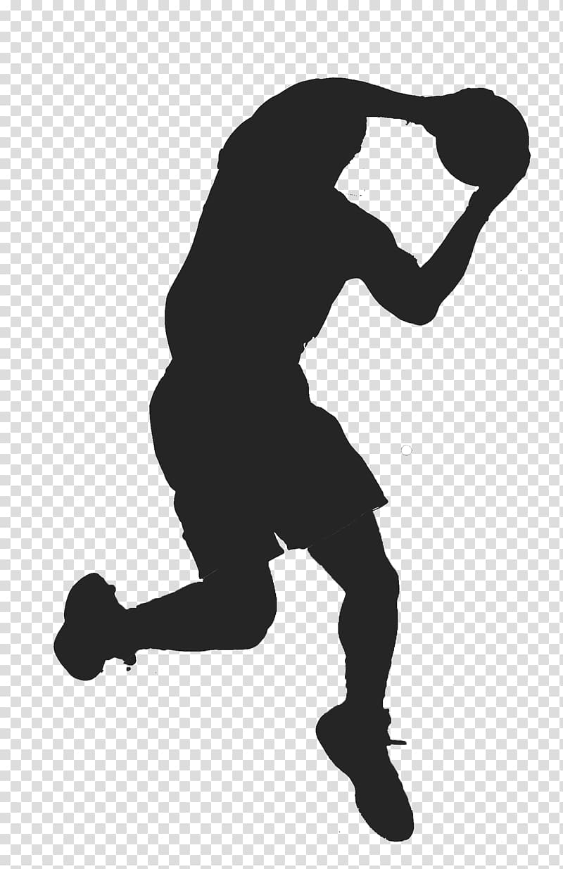 Basketball Jumpman Silhouette Athlete, NBA Players transparent background PNG clipart