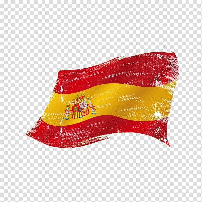 red and yellow striped flag, Flag of Spain , Spanish flag material transparent background PNG clipart