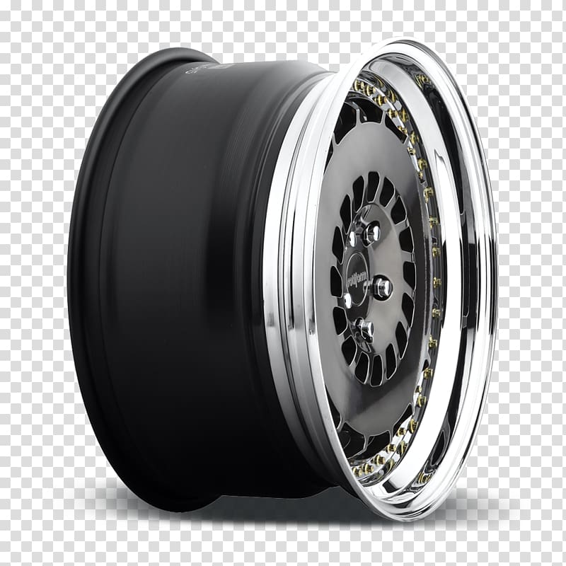 Alloy wheel Rotiform, LLC. Tire Forging Rim, Shine gold transparent background PNG clipart