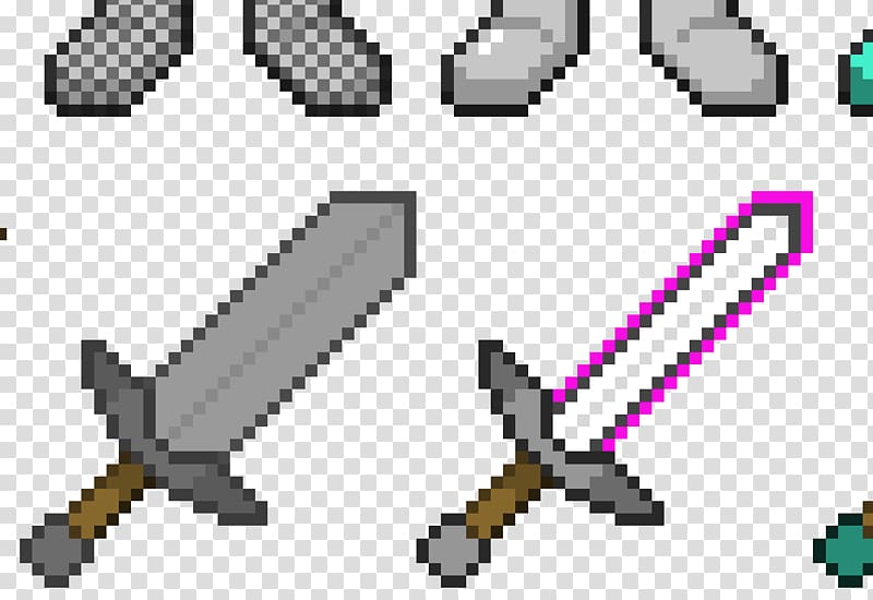 Minecraft Terraria Video game Weapon Sword, skin para minecraft pe transparent background PNG clipart