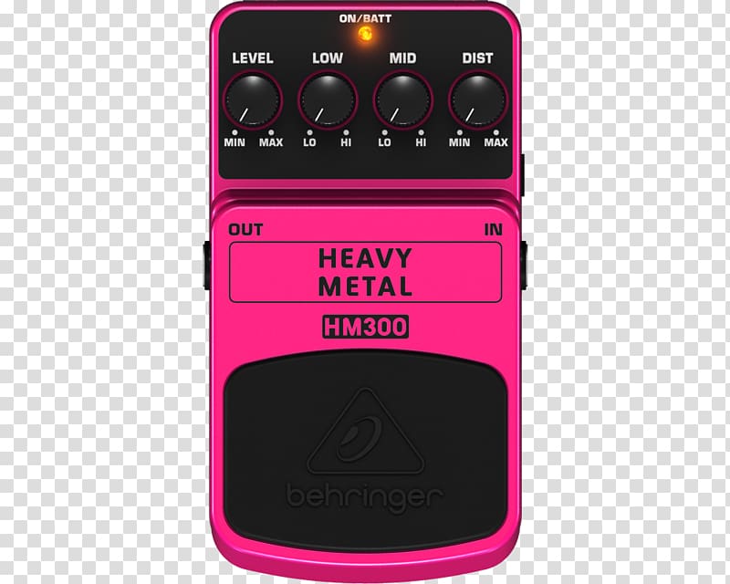 Behringer Heavy Metal HM300 Effects Processors & Pedals BEHRINGER Heavy Distortion HD300, others transparent background PNG clipart