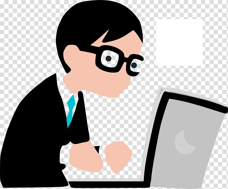 person wearing black suit illustration, , Coder transparent background PNG clipart