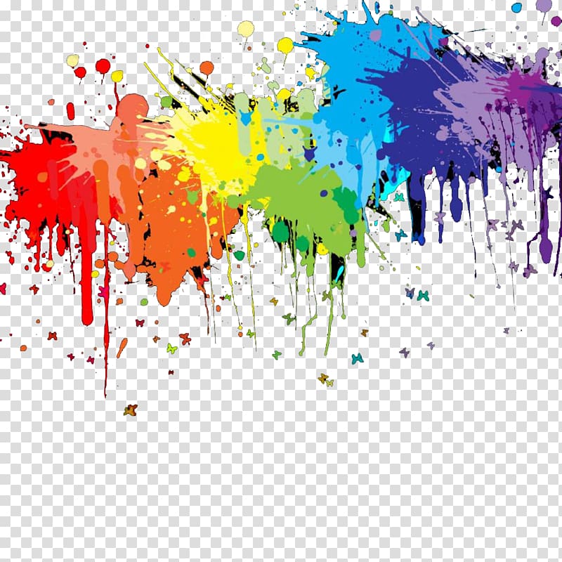 simple color splash pigment transparent background PNG clipart