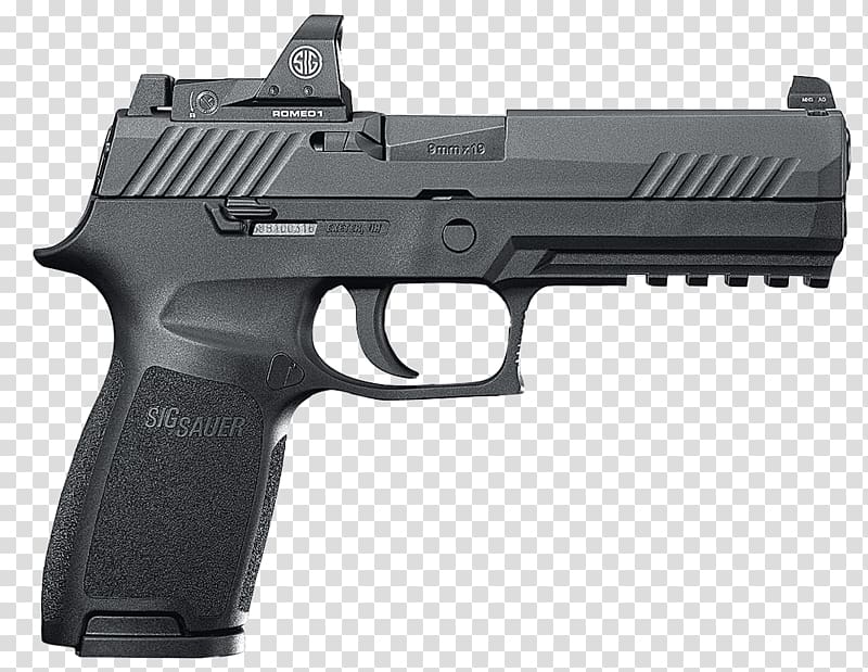 SIG Sauer P320 9×19mm Parabellum Pistol Firearm, Handgun transparent background PNG clipart