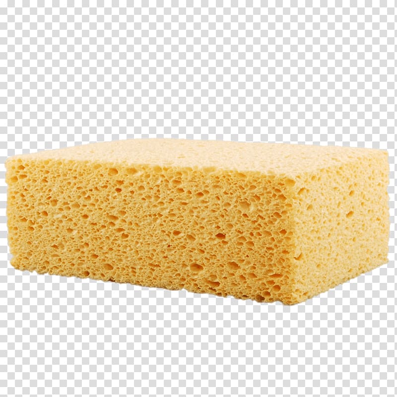 rectangular brown sponge, Rectangular Cleaning Sponge transparent background PNG clipart