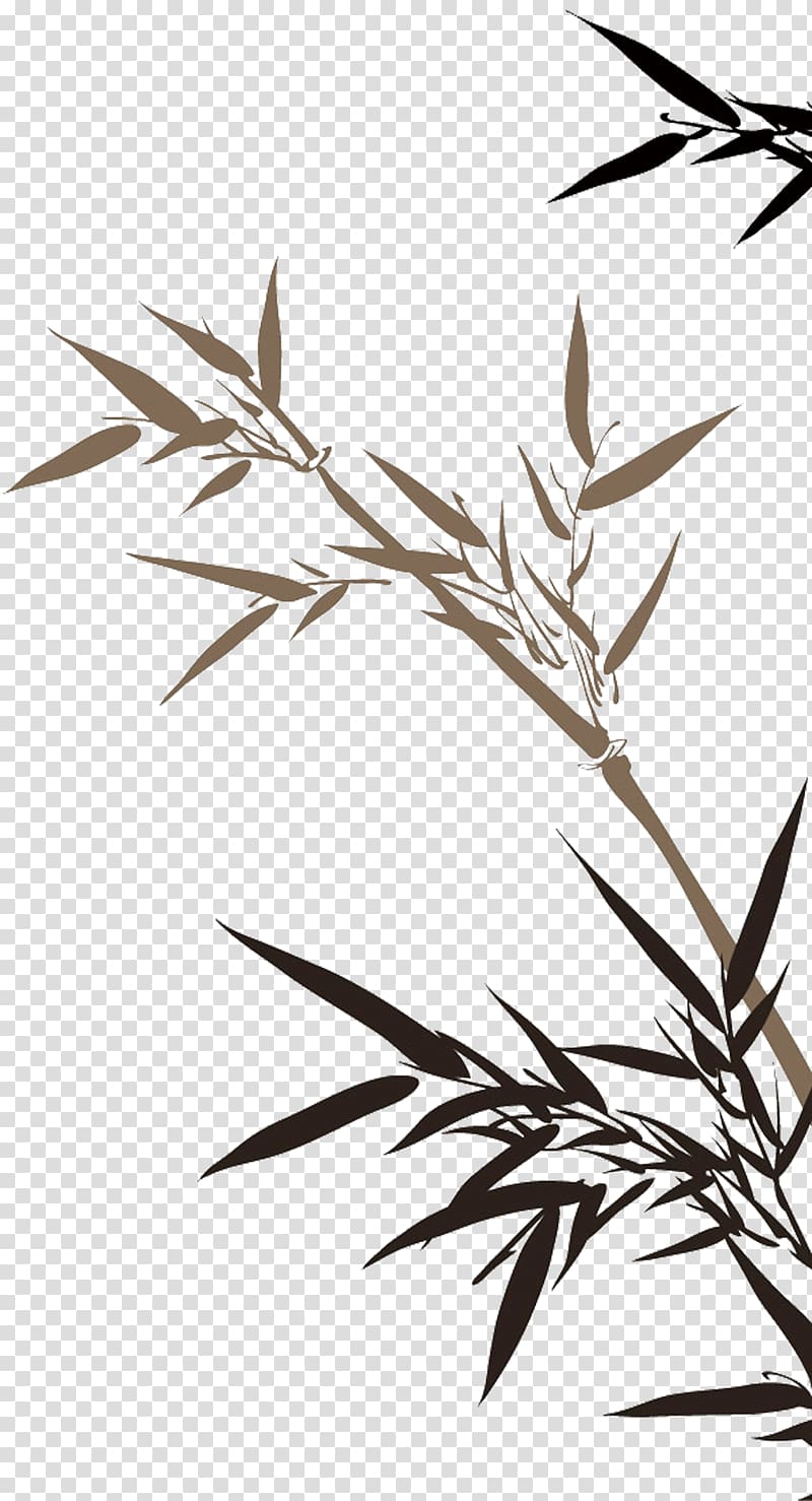 Bamboo painting Drawing Bamboo painting, Ink Bamboo transparent background PNG clipart