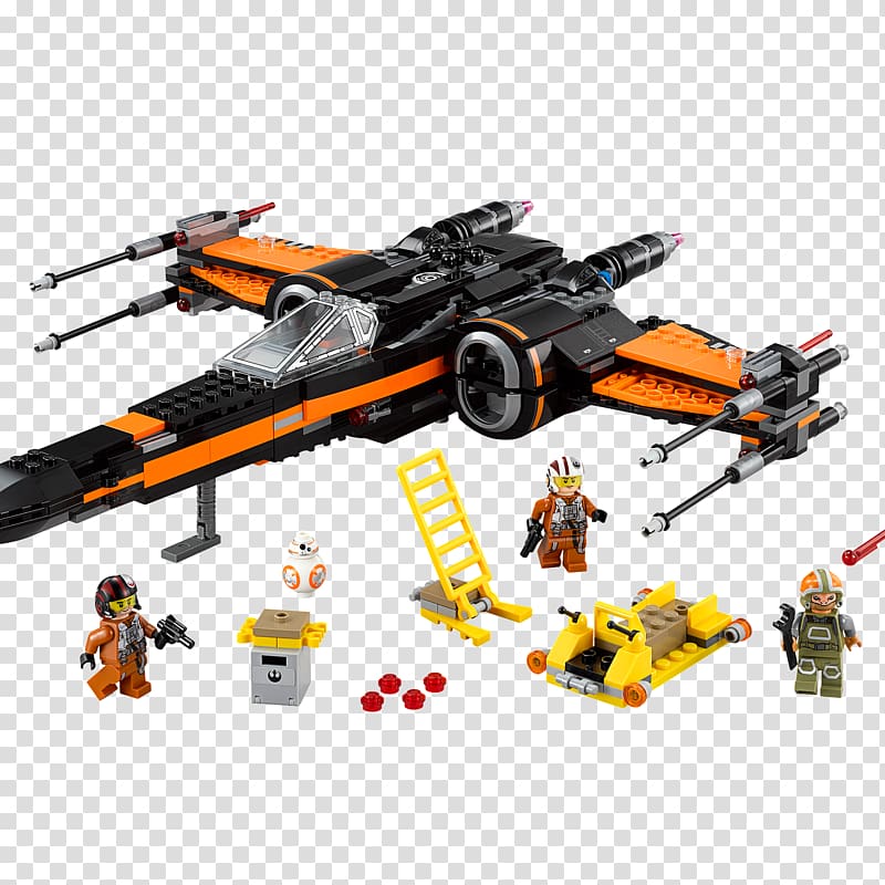 Poe Dameron Lego Star Wars: The Force Awakens BB-8 X-wing Starfighter, stormtrooper transparent background PNG clipart