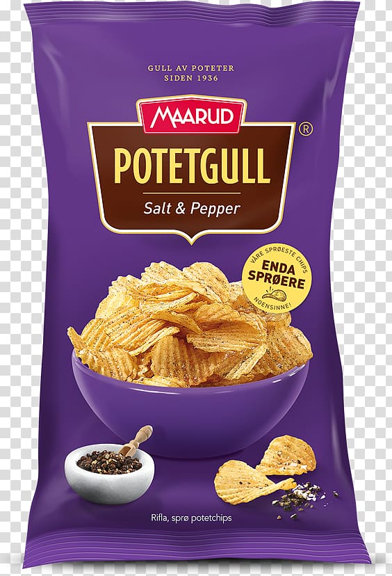 Potato chip Maarud Potetgull Disodium ribonucleotides Sour cream, onion paprika transparent background PNG clipart