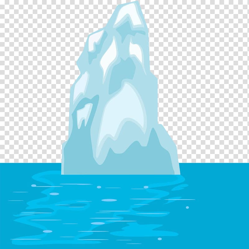 Iceberg , Hand painted sea icebergs transparent background PNG clipart