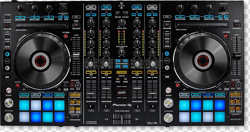 Pioneer DJ Disc jockey DJ controller CDJ Audio Mixers, Mixer transparent background PNG clipart