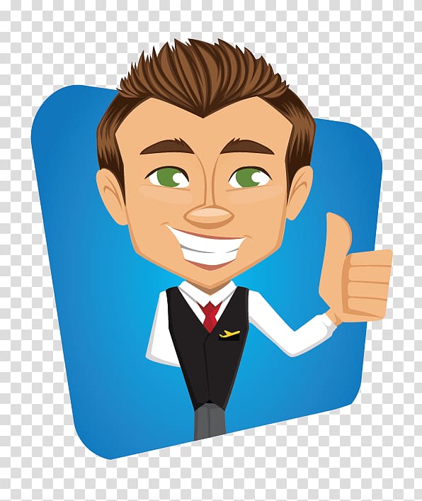 Airplane Flight attendant , male transparent background PNG clipart