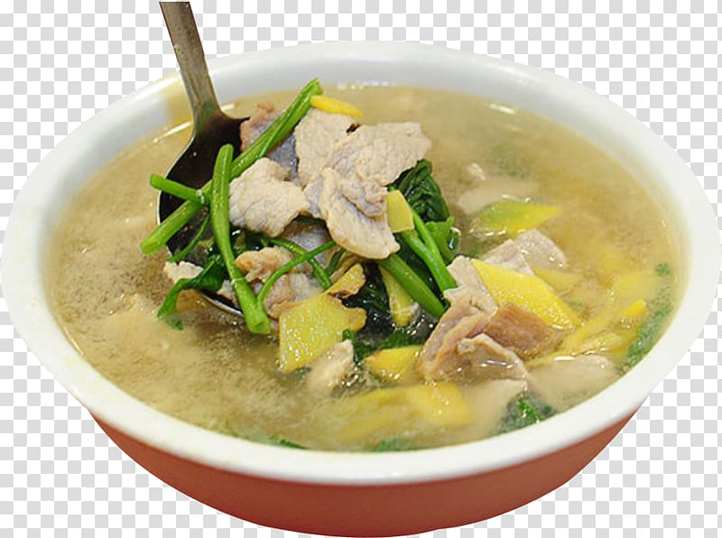 Cock-a-leekie soup Shuizhu Chinese cuisine Tinola Laksa, Ginger soup meat transparent background PNG clipart