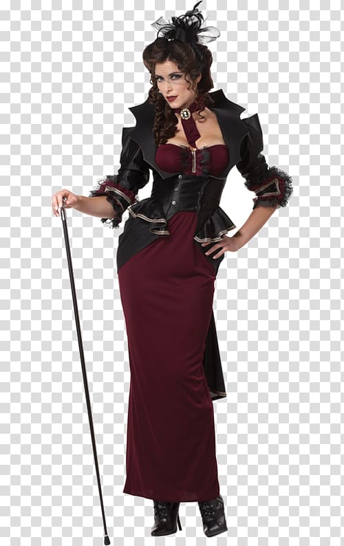 Victorian era Costume Halloween Clothing Victorian fashion, Halloween transparent background PNG clipart