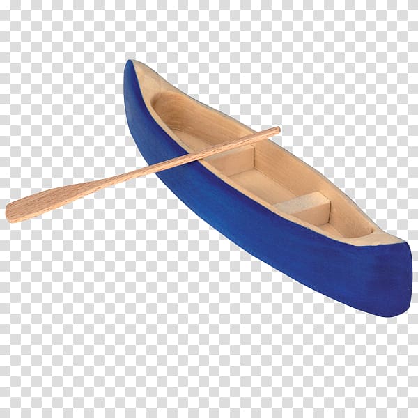 Blue Canoe Paddle Toy Boat, paddle transparent background PNG clipart