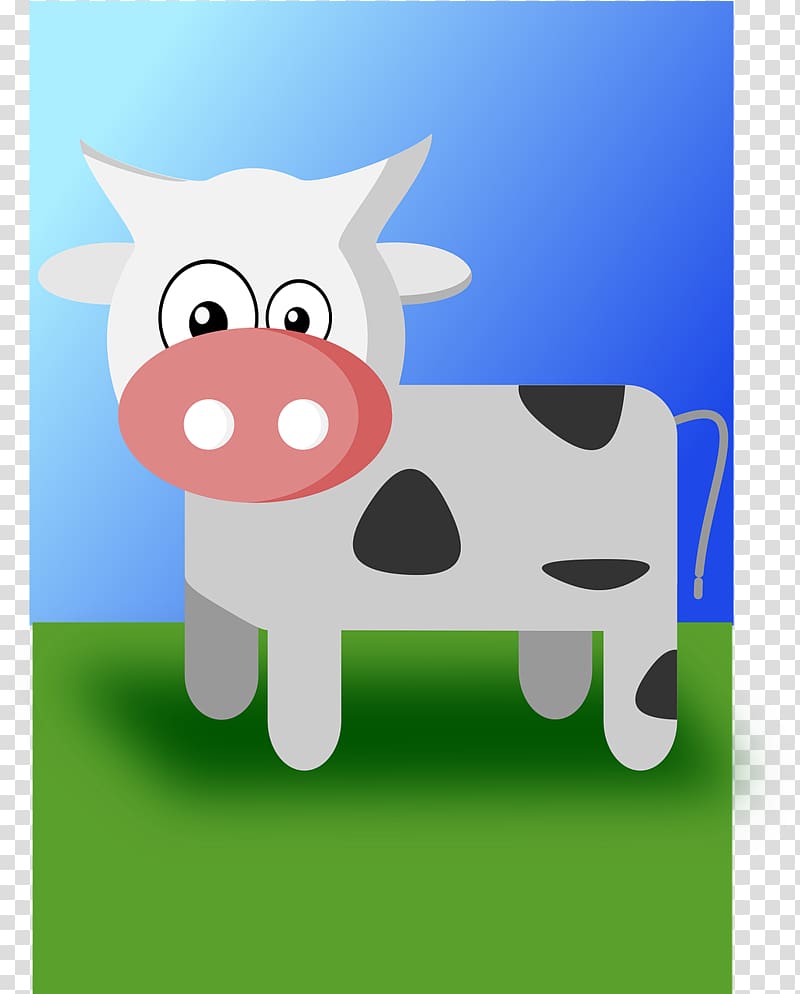 Cartoon Cattle Animal , cow transparent background PNG clipart