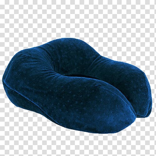 Bolster Throw pillow Cushion Neck, Dark blue classical elegance u-pillow transparent background PNG clipart