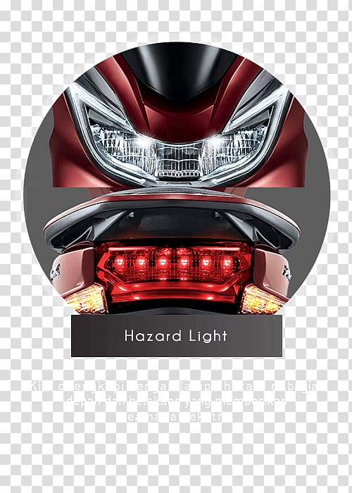 Honda Motor Company Honda PCX Automotive Tail & Brake Light Motorcycle, light transparent background PNG clipart