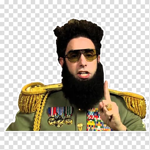 The Dictator Sacha Baron Cohen Aladeen YouTube, youtube transparent background PNG clipart