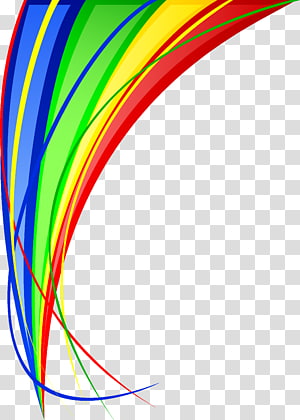 Rainbow Line Transparent PNG Clip Art Image​