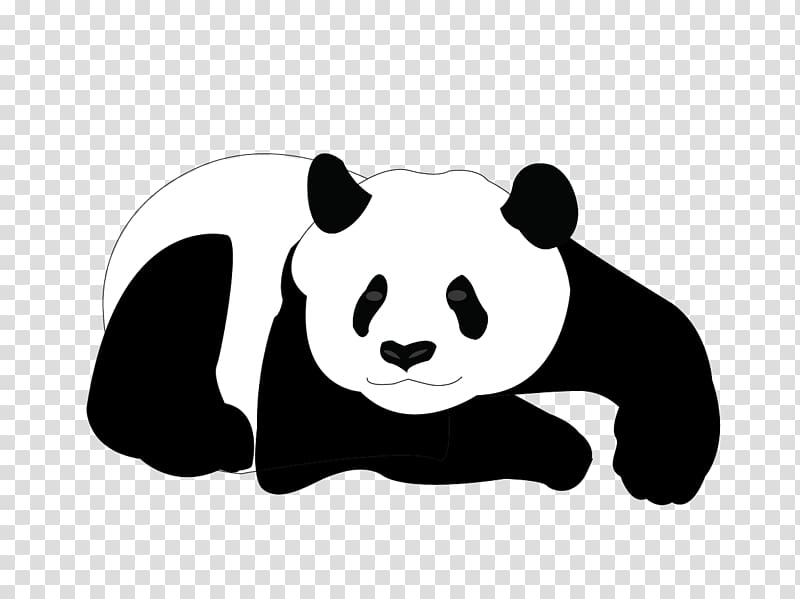 Giant panda Bear , Cartoon panda transparent background PNG clipart