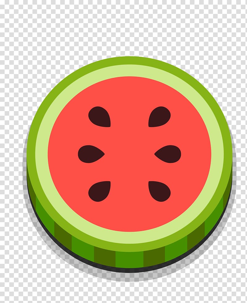 Watermelon Cartoon Fruit, Cartoon Watermelon cross section transparent background PNG clipart
