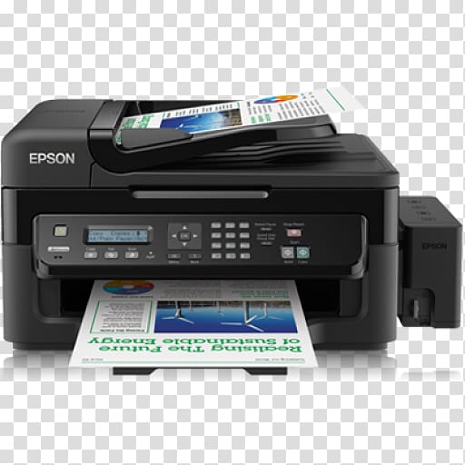 Multi-function printer Inkjet printing Epson, ink jet transparent background PNG clipart
