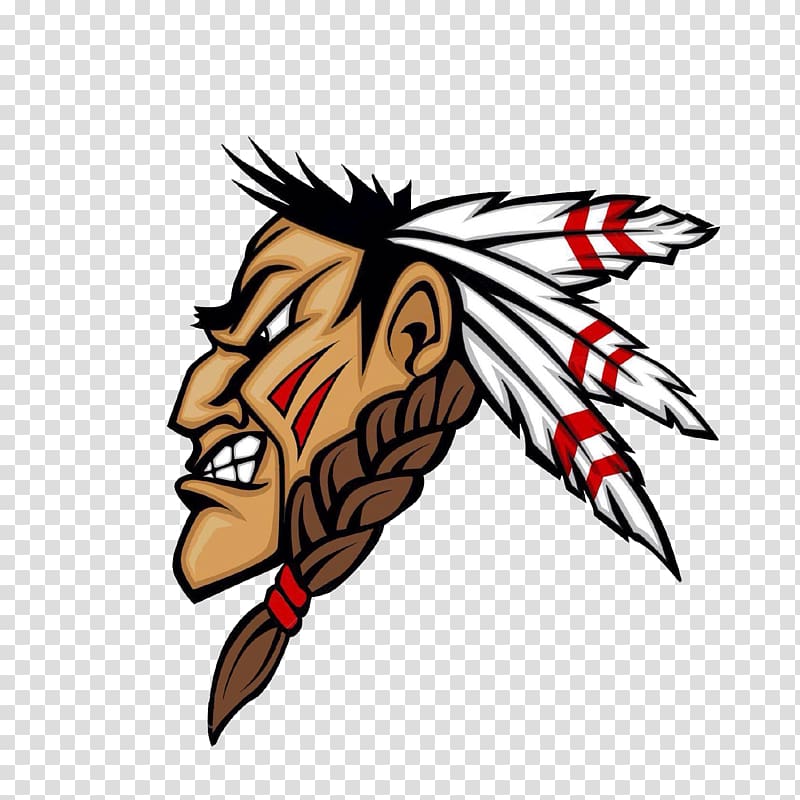 Native American mascot controversy Native Americans in the United States Tribal chief , native american warrior drawing transparent background PNG clipart