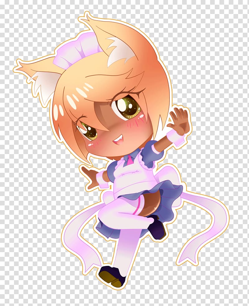 Chibi Mangaka Anime Catgirl, Chibi transparent background PNG clipart