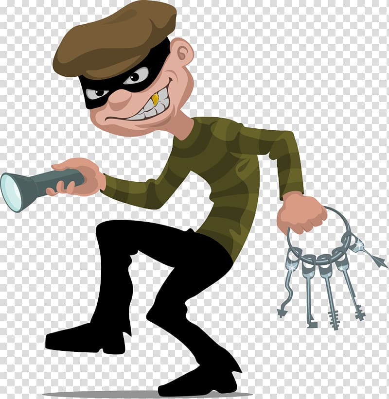 illustration of thief man, thief transparent background PNG clipart
