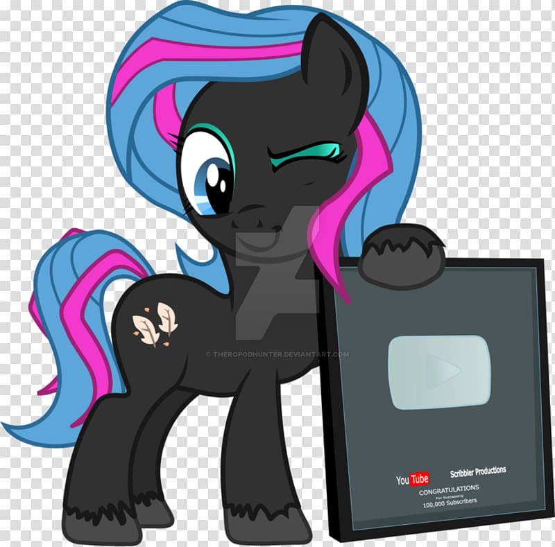 My Little Pony Cartoon Scribbler Productions YouTube, silver play button transparent background PNG clipart