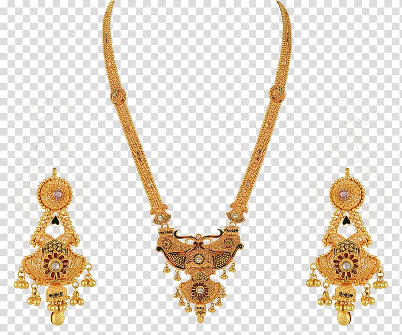 Earring Jewellery Necklace Gold Wedding dress, jwellery transparent background PNG clipart