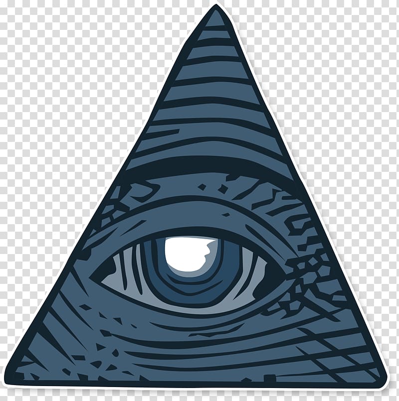 Eye of Providence Illuminati Shadow government Color, three pyramid transparent background PNG clipart