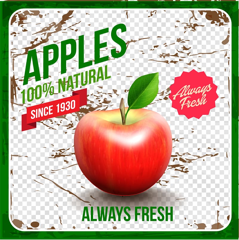Poster Shading, The right amount of texture apple fruit transparent background PNG clipart