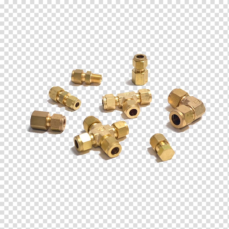 Compression fitting Piping and plumbing fitting Pipe fitting Brass Manufacturing, Brass transparent background PNG clipart