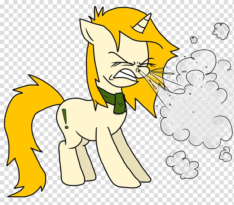 Pony Cartoon Mucus Sneeze, sneeze transparent background PNG clipart
