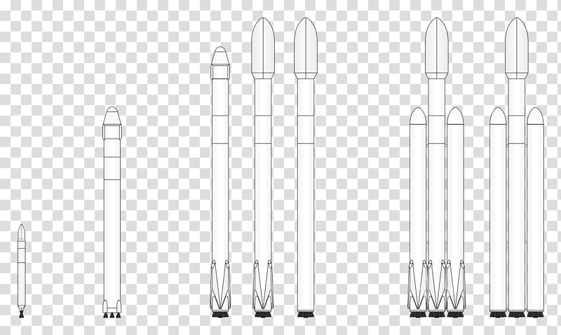 Falcon 9 v1.1 Falcon 9 v1.0 Payload fairing SpaceX Dragon, rockets transparent background PNG clipart