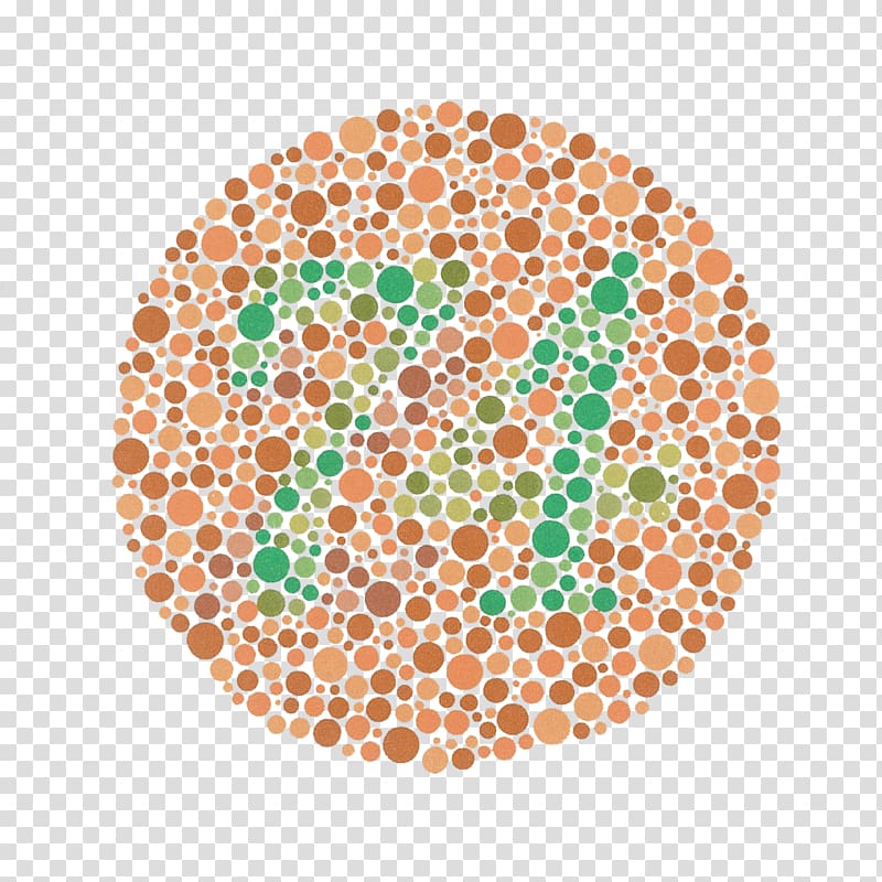 Ishihara test Color blindness Deuteranopia Color vision, others transparent background PNG clipart