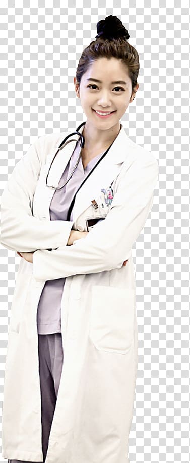 Physician Emergency Couple Lab Coats Nurse Stethoscope, Korean Girls transparent background PNG clipart