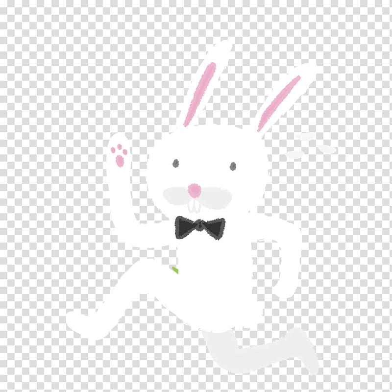 White Rabbit European rabbit, Cartoon rabbits transparent background PNG clipart