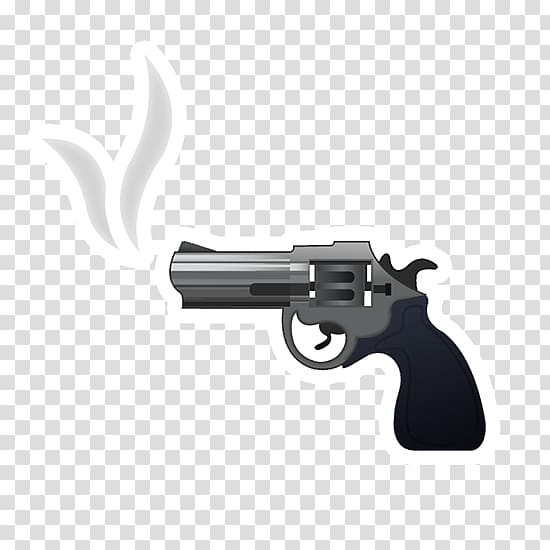 Emoji Handgun Revolver Pistol, Emoji transparent background PNG clipart