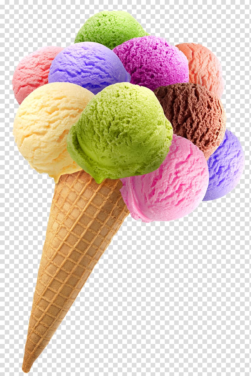 ice cream , Ice Cream Cones Food Scoops Banana split, ice cream transparent background PNG clipart