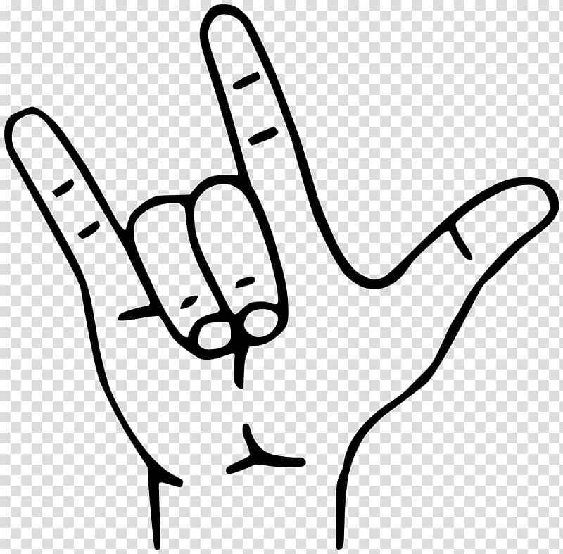 ILY sign American Sign Language Alphabet, symbol transparent background PNG clipart