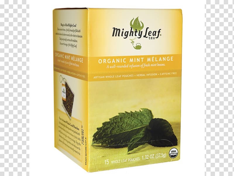 Mighty Leaf Tea Company Infusion Herb Tea bag, tea transparent background PNG clipart
