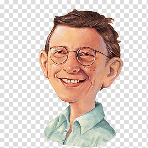 man wearing eyeglasses art, Bill Gates , Bill Gates transparent background PNG clipart