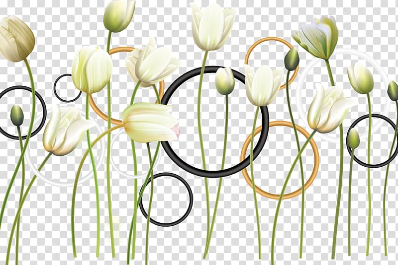 Tulip Flower, Elegant tulips transparent background PNG clipart