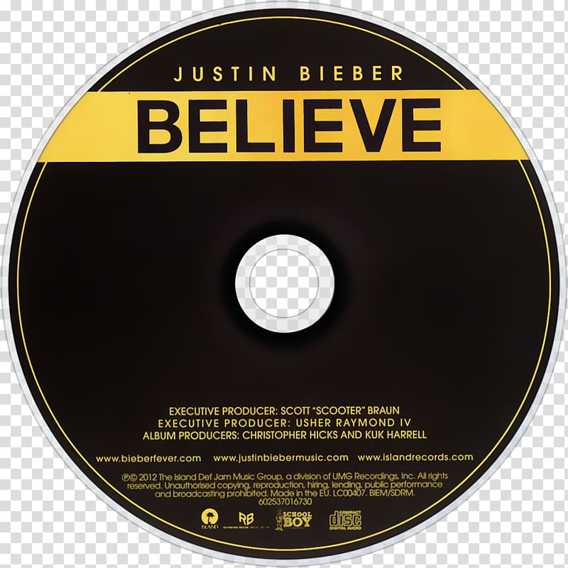 Compact disc Believe Acoustic Music , Justintv transparent background PNG clipart