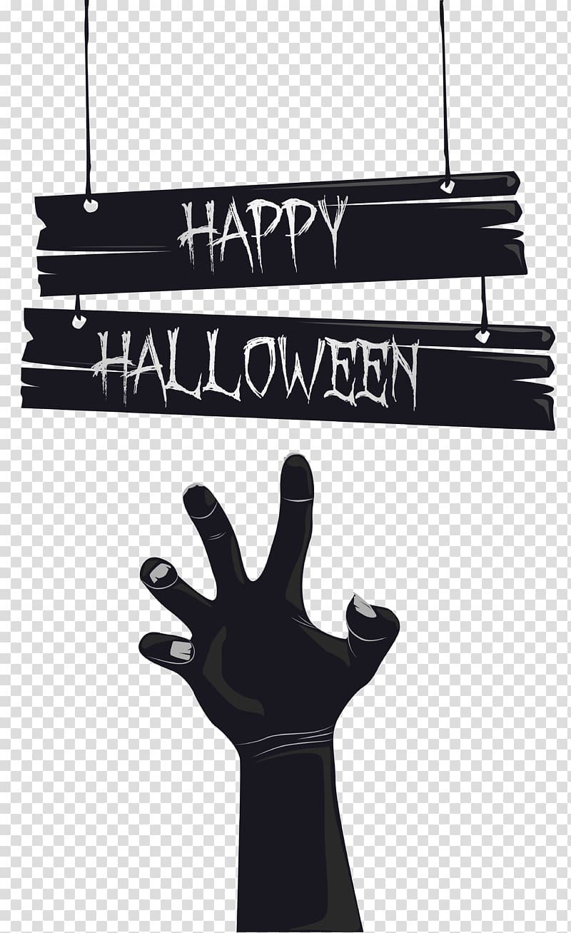 Grave Shambler , Happy Halloween with Grave Hand transparent background PNG clipart