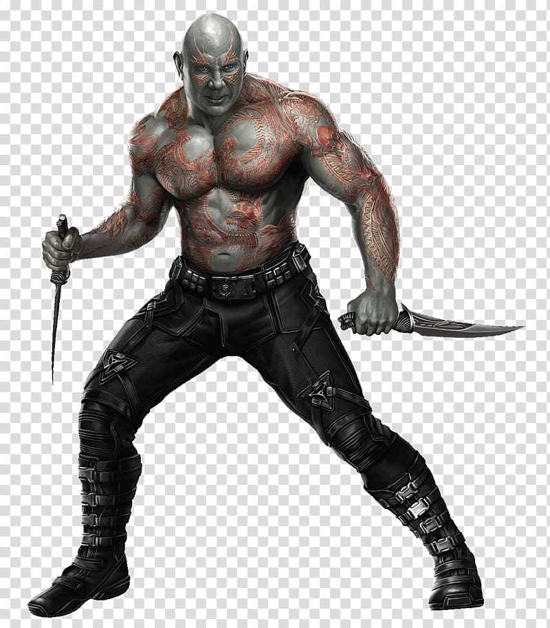 Marvel Drax illustration, Drax the Destroyer Ronan the Accuser Star-Lord Rocket Raccoon Gamora, guardians of the galaxy transparent background PNG clipart