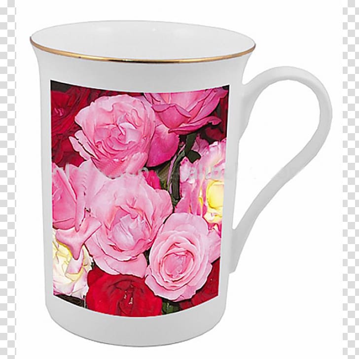Coffee cup Garden roses Mug Bone china Ceramic, mug shot transparent background PNG clipart